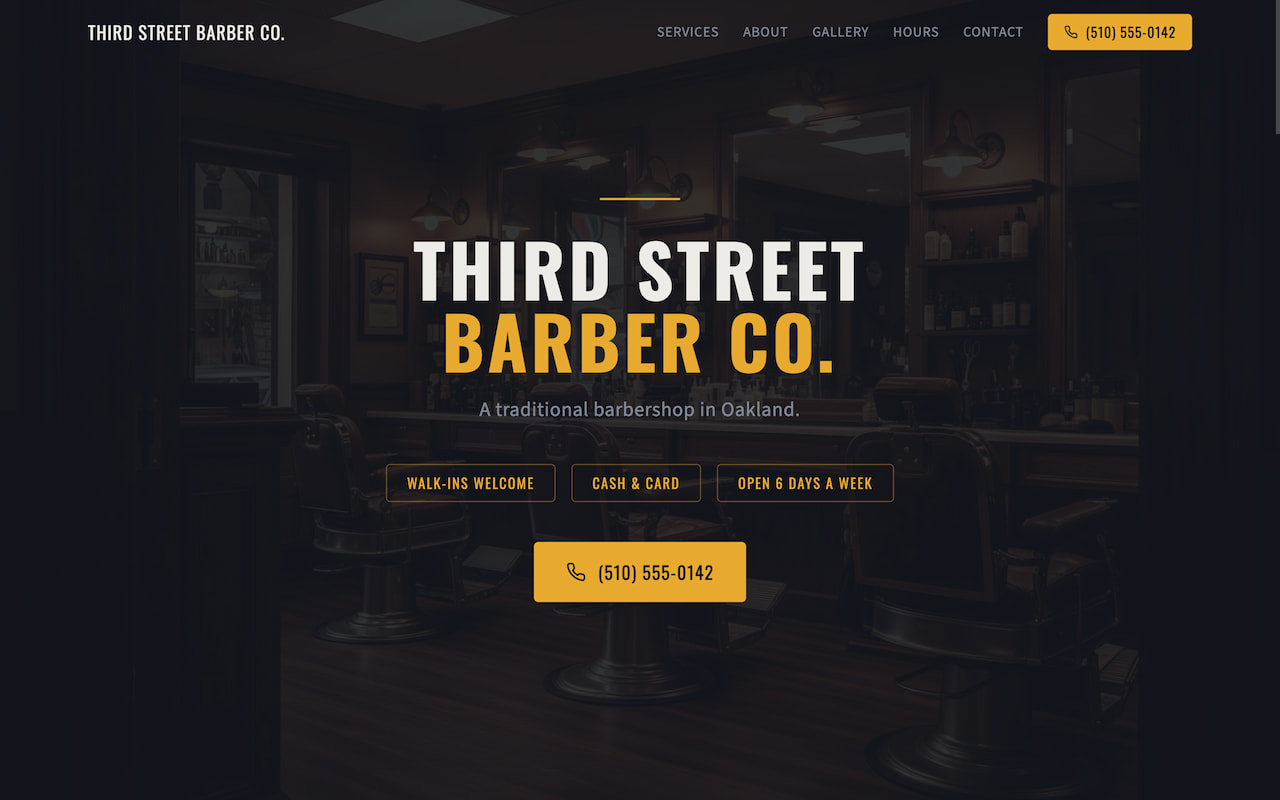 BARBERSHOP · OAKLAND CA — after