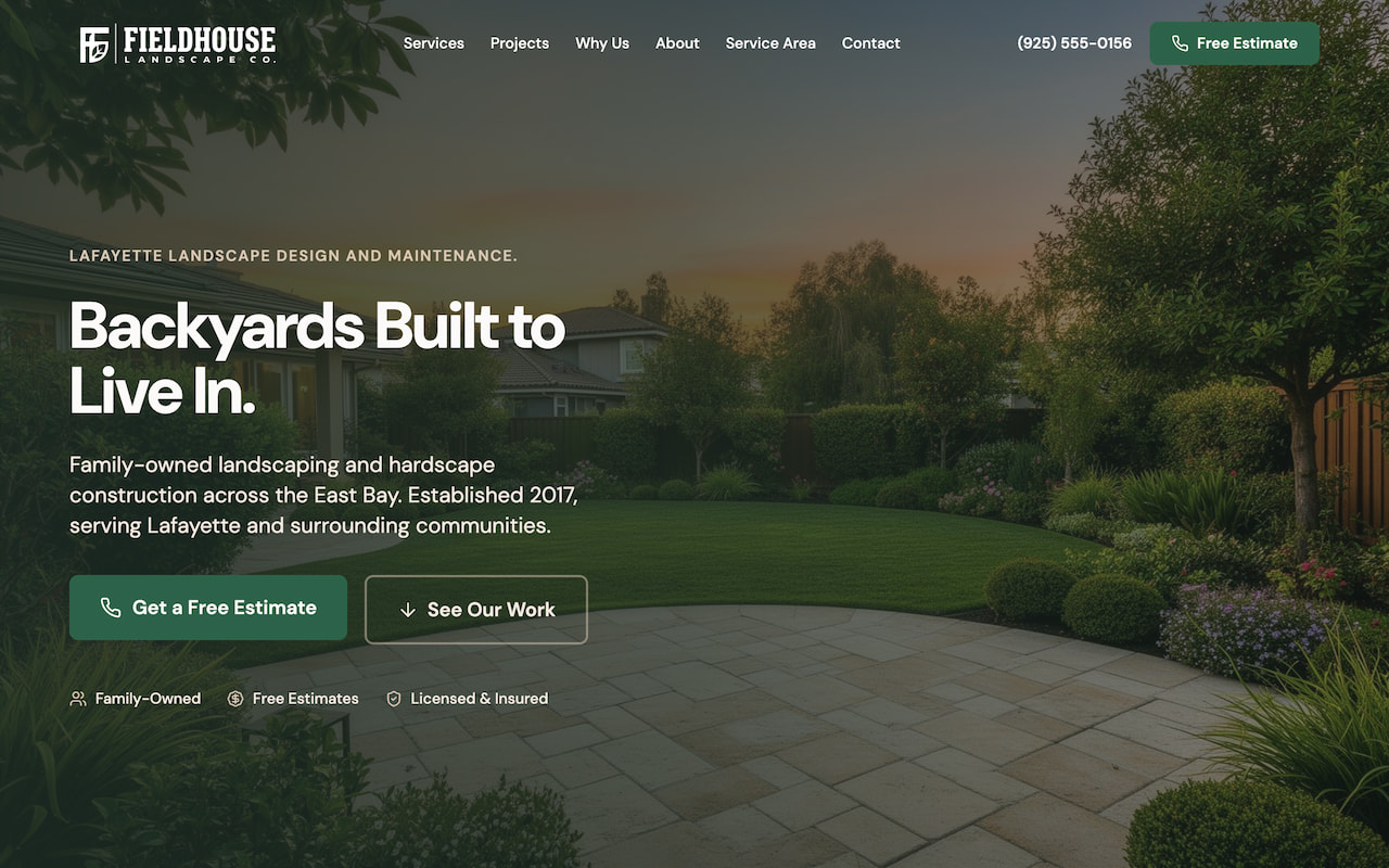 LANDSCAPING · LAFAYETTE CA — after
