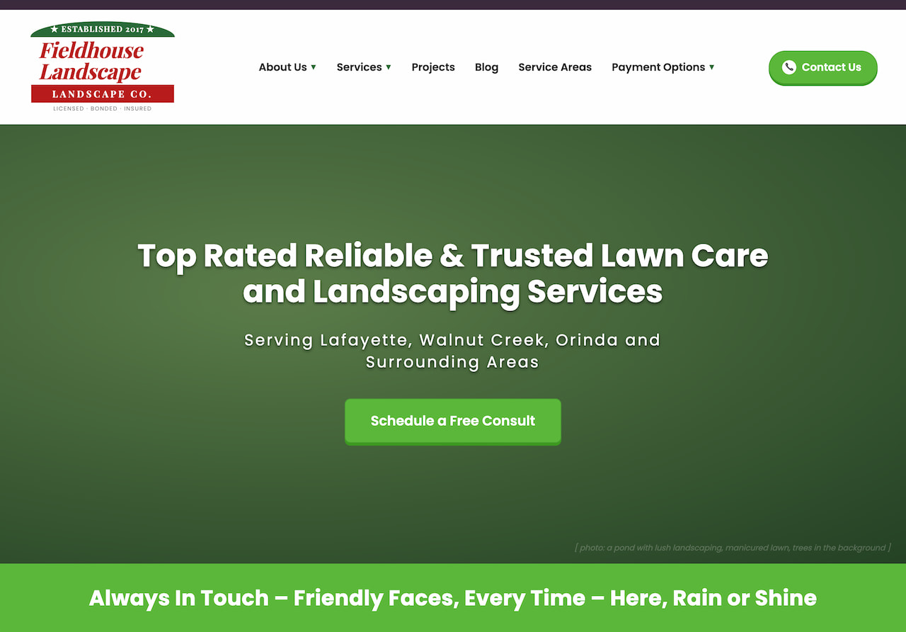 LANDSCAPING · LAFAYETTE CA — before